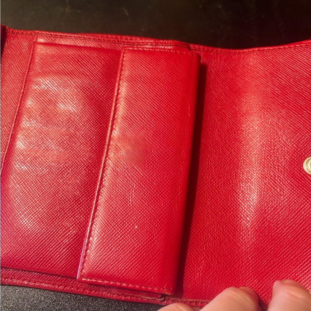 Prada Scarlet Red Leather Wallet - Picture 5 of 9